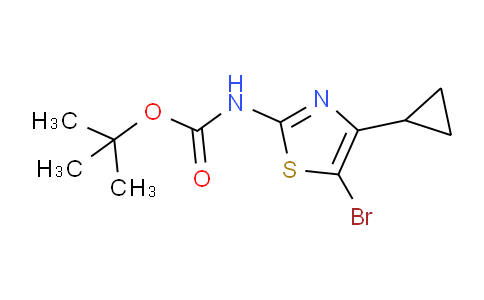 CAS No. 944805-56-5, tert-butyl (5-bromo-4-cyclopropylthiazol-2-yl)carbamate