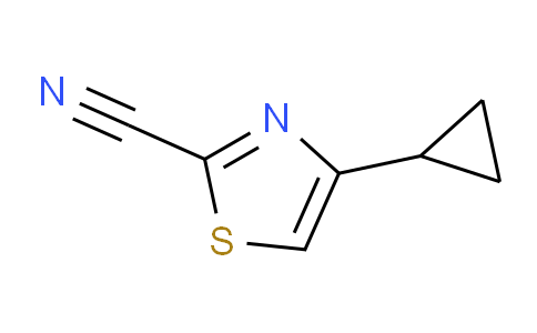 CAS No. 1378765-88-8, 4-cyclopropylthiazole-2-carbonitrile