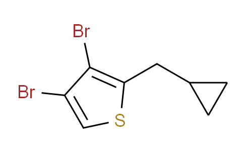 CAS No. 1360605-07-7, 3,4-dibromo-2-(cyclopropylmethyl)thiophene