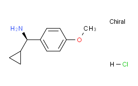 CAS No. 1212831-96-3, (R)-Cyclopropyl(4-methoxyphenyl)methanamine hydrochloride