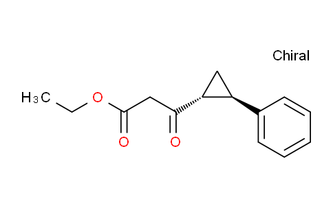 CAS No. 324570-24-3, Ethyl 3-oxo-3-((1R,2R)-2-phenylcyclopropyl)propanoate