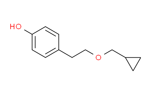 CAS No. 63659-16-5, 4-(2-(cyclopropylmethoxy)ethyl)phenol