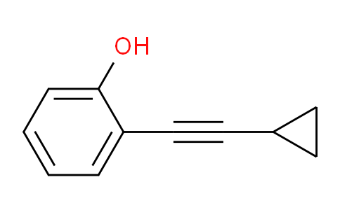 CAS No. 870010-44-9, 2-(cyclopropylethynyl)phenol