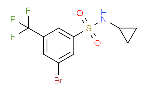 CAS No. 951884-61-0, 3-Bromo-N-cyclopropyl-5-(trifluoromethyl)-benzenesulfonamide