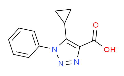 CAS No. 947271-63-8, 5-cyclopropyl-1-phenyl-1H-1,2,3-triazole-4-carboxylic acid