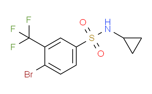 CAS No. 1330750-34-9, 4-Bromo-N-cyclopropyl-3-(trifluoromethyl)-benzenesulfonamide