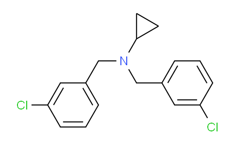 CAS No. 1353970-82-7, N,N-Bis(3-chlorobenzyl)cyclopropanamine