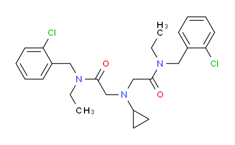 CAS No. 1353964-61-0, 2,2'-(Cyclopropylazanediyl)bis(N-(2-chlorobenzyl)-N-ethylacetamide)
