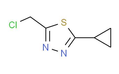 CAS No. 138300-59-1, 2-(chloromethyl)-5-cyclopropyl-1,3,4-thiadiazole