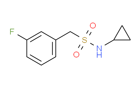 CAS No. 1420987-44-5, N-Cyclopropyl-1-(3-fluorophenyl)methanesulfonamide
