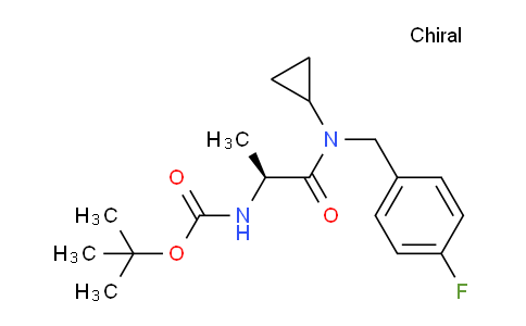 CAS No. 1421010-21-0, (S)-tert-Butyl (1-(cyclopropyl(4-fluorobenzyl)amino)-1-oxopropan-2-yl)carbamate