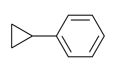 CAS No. 873-49-4, cyclopropylbenzene