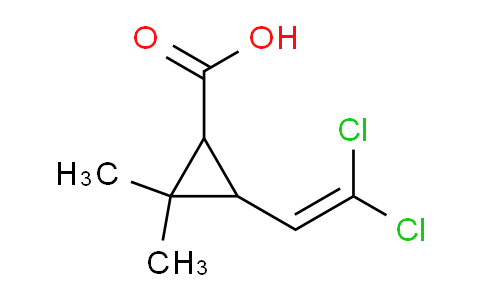 CAS No. 55701-05-8, 3-(2,2-dichlorovinyl)-2,2-dimethylcyclopropane-1-carboxylic acid
