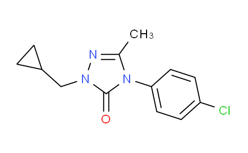 CAS No. 860786-67-0, 4-(4-chlorophenyl)-2-(cyclopropylmethyl)-5-methyl-2,4-dihydro-3H-1,2,4-triazol-3-one