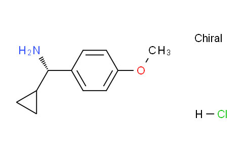 CAS No. 1213693-68-5, (S)-cyclopropyl(4-methoxyphenyl)methanamine hydrochloride
