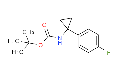 CAS No. 1255574-58-3, tert-Butyl (1-(4-fluorophenyl)cyclopropyl)carbamate