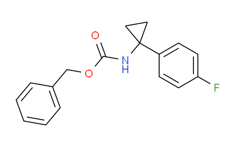 CAS No. 1255574-62-9, Benzyl (1-(4-fluorophenyl)cyclopropyl)carbamate