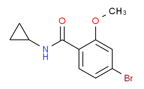 CAS No. 1257665-11-4, 4-bromo-N-cyclopropyl-2-methoxybenzamide