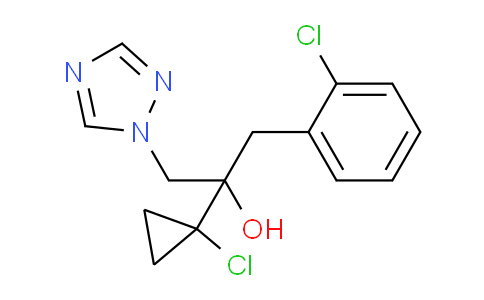 CAS No. 120983-64-4, 2-(1-chlorocyclopropyl)-1-(2-chlorophenyl)-3-(1H-1,2,4-triazol-1-yl)propan-2-ol