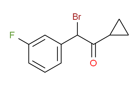 CAS No. 1359829-72-3, 2-bromo-1-cyclopropyl-2-(3-fluorophenyl)ethan-1-one
