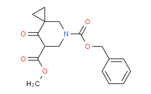 CAS No. 1232542-20-9, 5-Benzyl 7-methyl 8-oxo-5-azaspiro[2.5]octane-5,7-dicarboxylate