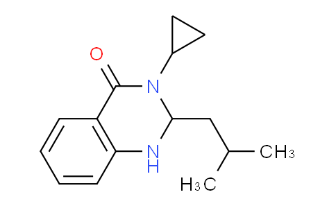 CAS No. 1245569-06-5, 3-Cyclopropyl-2-isobutyl-2,3-dihydroquinazolin-4(1H)-one