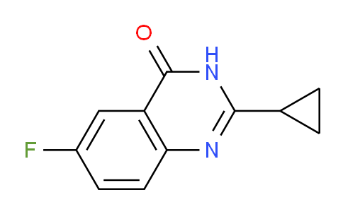 CAS No. 1252134-65-8, 2-Cyclopropyl-6-fluoroquinazolin-4(3H)-one