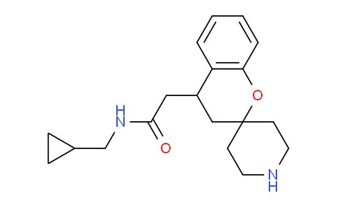 CAS No. 1422062-49-4, N-(Cyclopropylmethyl)-2-(spiro[chroman-2,4'-piperidin]-4-yl)acetamide