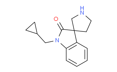 CAS No. 1422062-85-8, 1-(Cyclopropylmethyl)spiro[indoline-3,3'-pyrrolidin]-2-one