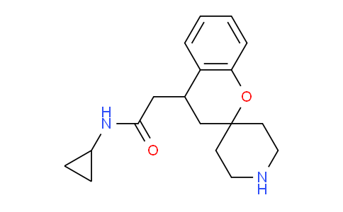CAS No. 1422063-37-3, N-Cyclopropyl-2-(spiro[chroman-2,4'-piperidin]-4-yl)acetamide