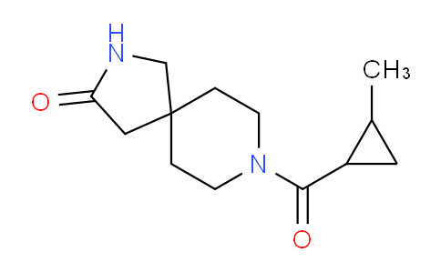 CAS No. 1492764-26-7, 8-(2-Methylcyclopropanecarbonyl)-2,8-diazaspiro[4.5]decan-3-one