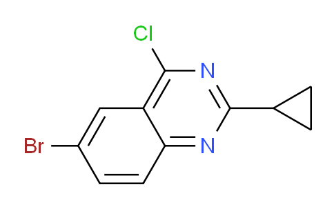 CAS No. 1697446-45-9, 6-Bromo-4-chloro-2-cyclopropylquinazoline