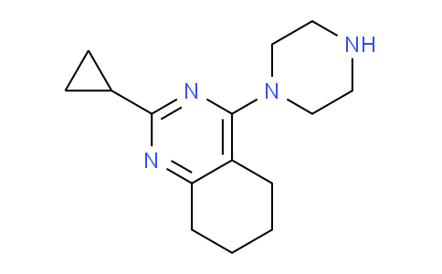CAS No. 1708013-37-9, 2-Cyclopropyl-4-(piperazin-1-yl)-5,6,7,8-tetrahydroquinazoline