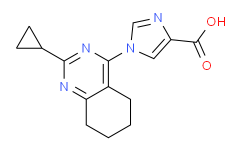 CAS No. 1710674-90-0, 1-(2-Cyclopropyl-5,6,7,8-tetrahydroquinazolin-4-yl)-1H-imidazole-4-carboxylic acid
