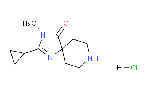 CAS No. 1779125-98-2, 2-Cyclopropyl-3-methyl-1,3,8-triazaspiro[4.5]dec-1-en-4-one hydrochloride