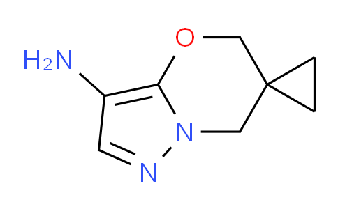 CAS No. 1779129-70-2, 5',7'-Dihydrospiro[cyclopropane-1,6'-pyrazolo[5,1-b][1,3]oxazin]-3'-amine