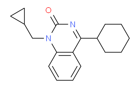 CAS No. 1956307-91-7, 4-Cyclohexyl-1-(cyclopropylmethyl)quinazolin-2(1H)-one