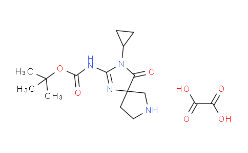 MC757899 | 1956311-16-2 | tert-Butyl (3-cyclopropyl-4-oxo-1,3,7-triazaspiro[4.4]non-1-en-2-yl)carbamate oxalate