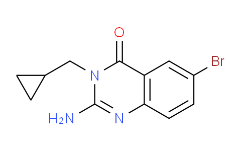 CAS No. 1956355-19-3, 2-Amino-6-bromo-3-(cyclopropylmethyl)quinazolin-4(3H)-one