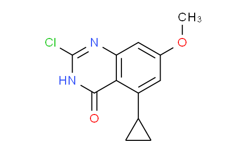 CAS No. 601514-53-8, 2-Chloro-5-cyclopropyl-7-methoxyquinazolin-4(3H)-one