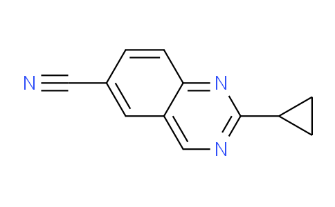 CAS No. 648423-80-7, 2-Cyclopropylquinazoline-6-carbonitrile