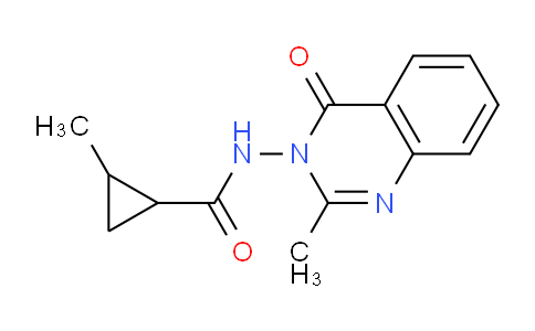 CAS No. 732992-32-4, 2-Methyl-N-(2-methyl-4-oxoquinazolin-3(4H)-yl)cyclopropanecarboxamide