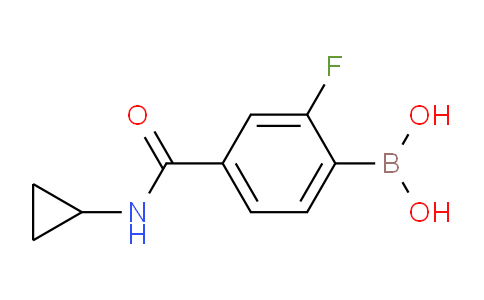CAS No. 874289-37-9, (4-(cyclopropylcarbamoyl)-2-fluorophenyl)boronic acid