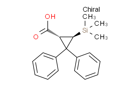CAS No. 88035-78-3, Trans-2,2-diphenyl-3-(trimethylsilyl)cyclopropanecarboxylic acid