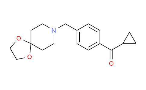 CAS No. 898758-55-9, (4-(1,4-Dioxa-8-azaspiro[4.5]decan-8-ylmethyl)phenyl)(cyclopropyl)methanone
