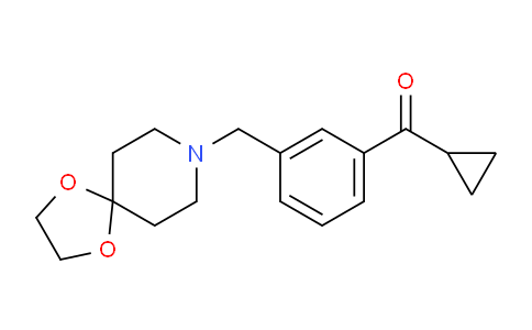 MC757931 | 898762-46-4 | (3-(1,4-Dioxa-8-azaspiro[4.5]decan-8-ylmethyl)phenyl)(cyclopropyl)methanone