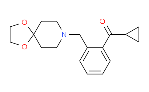 CAS No. 898781-11-8, (2-(1,4-Dioxa-8-azaspiro[4.5]decan-8-ylmethyl)phenyl)(cyclopropyl)methanone