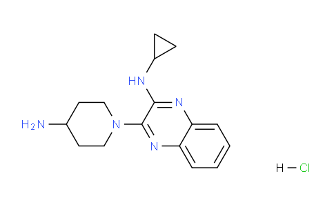 CAS No. 1185317-78-5, 3-(4-Aminopiperidin-1-yl)-N-cyclopropylquinoxalin-2-amine hydrochloride