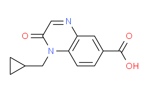 CAS No. 1707399-29-8, 1-(Cyclopropylmethyl)-2-oxo-1,2-dihydroquinoxaline-6-carboxylic acid