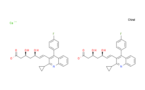 CAS No. 254452-88-5, Calcium (3S,5R,E)-7-(2-cyclopropyl-4-(4-fluorophenyl)quinolin-3-yl)-3,5-dihydroxyhept-6-enoate